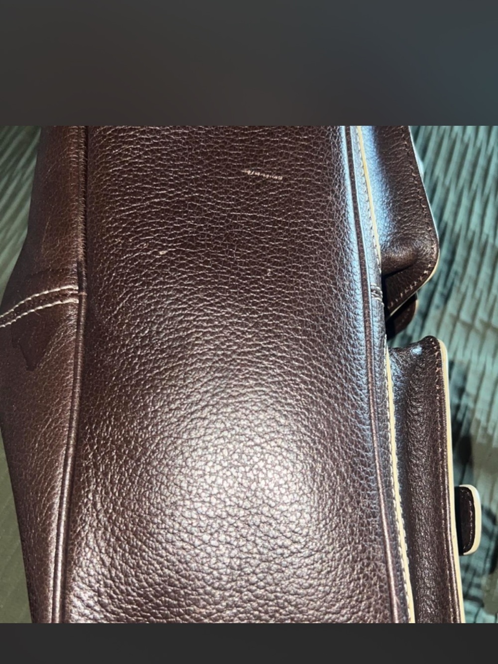 SOLD- Marc Jacob’s Dark Brown Leather Crossbody Bag with Front Pockets - Picture 7 of 8